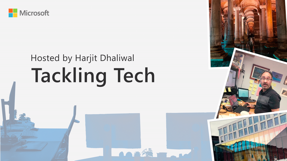 A three-picture collage of my travels, tackling tech!