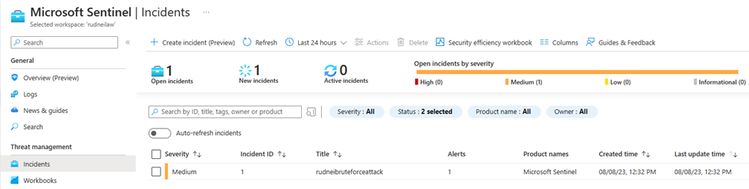 Implementing Microsoft Sentinel and Two simulated threats from scratch ...