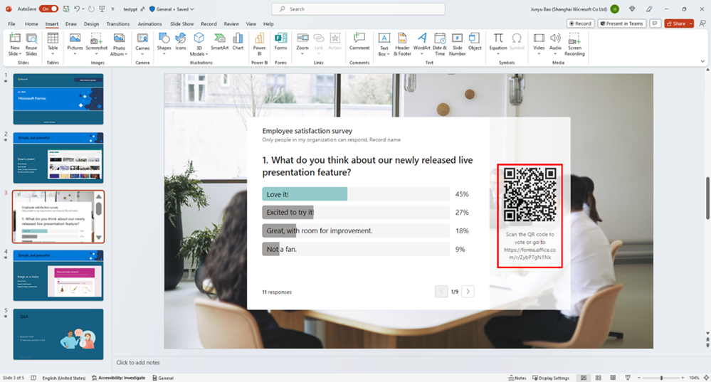 Distribution methods in PowerPoint add-in