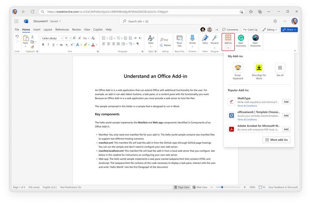 Quickly access add-ins in one unified place 01.png