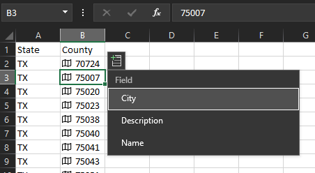 Zip code (geography type) no longer provides Admin Division 2 (County ...