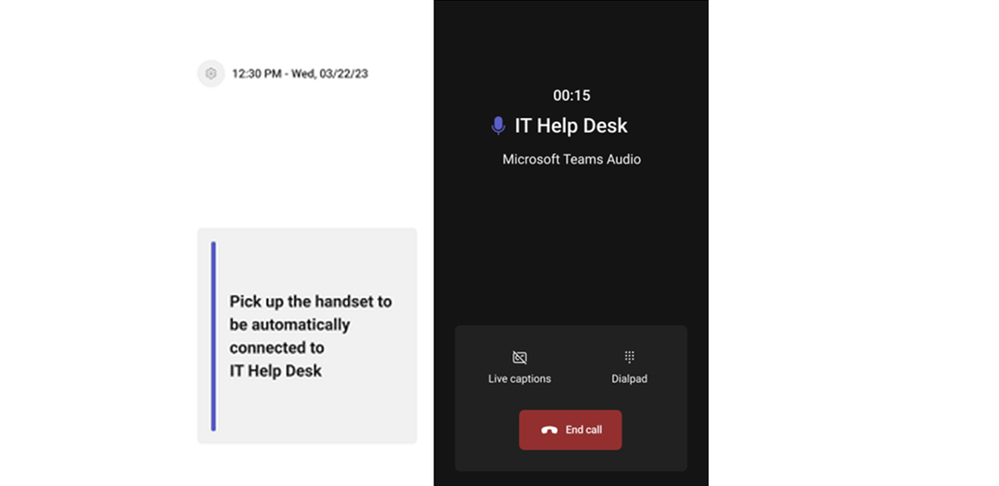 Hotline Phone call screen