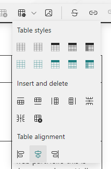 Tables in SharePoint pages Text app part | Microsoft Community Hub