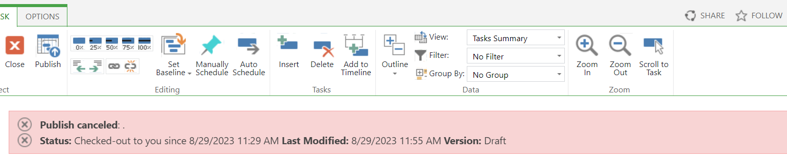 Project Publish failed | Microsoft Community Hub