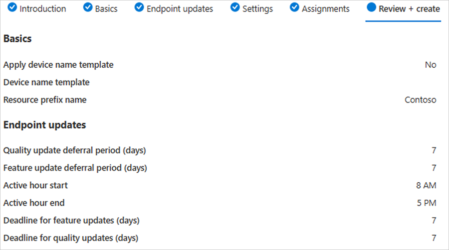 Screenshot part 1 of reviewing all of your settings