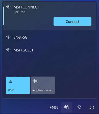 Screenshot connecting to WIFI from lockscreen