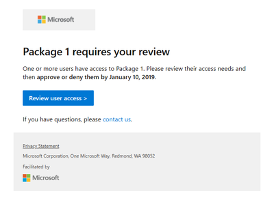 Figure 2: Screenshot of email in English