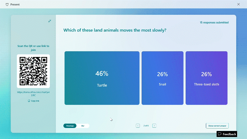 Switch between treemap and bar view