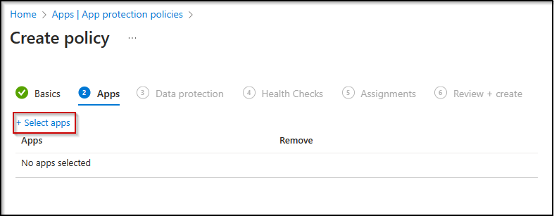 Image 3: New APP creation wizard – Application Selection