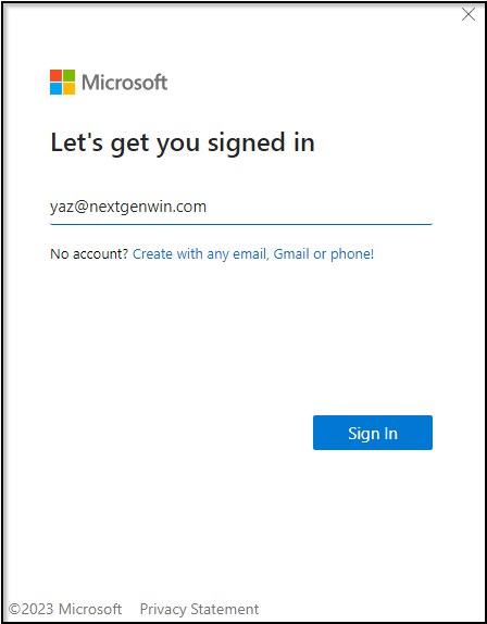 Image 10: Work or School Account Login