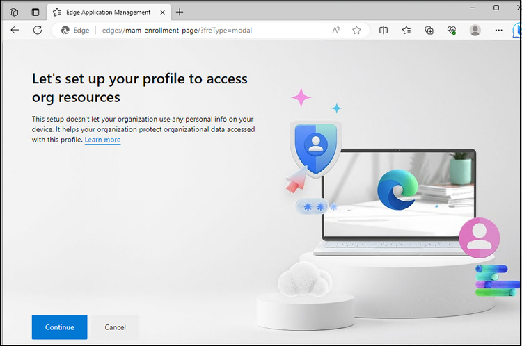 Image 12: Microsoft Edge Profile Creation Page