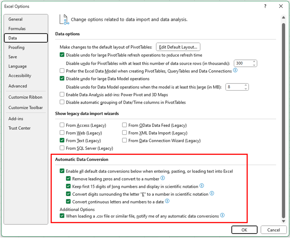 Control your Data Conversions