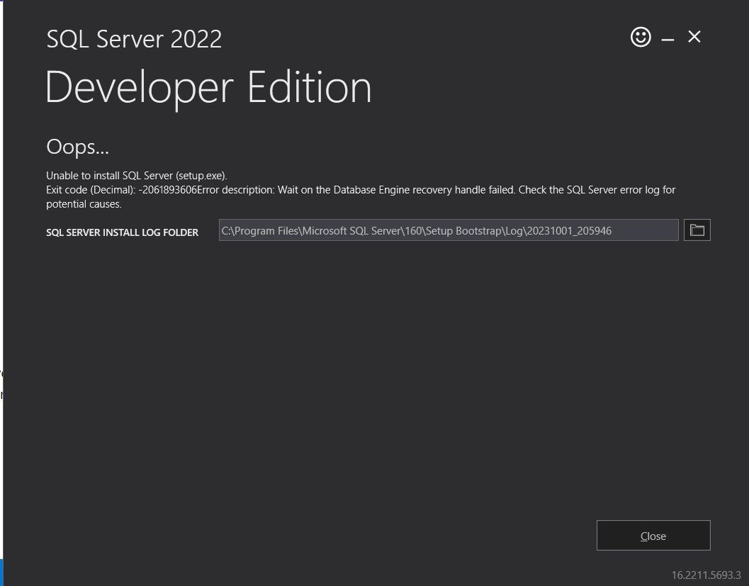 installaton error | Microsoft Community Hub