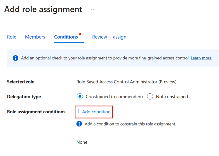 Delegate Azure role assignment management using conditions | Microsoft ...