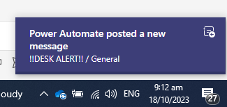 MS teams notification (or windows default notification) | Microsoft ...