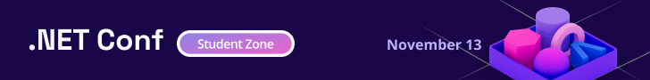 dotNet Conf Student Zone banner