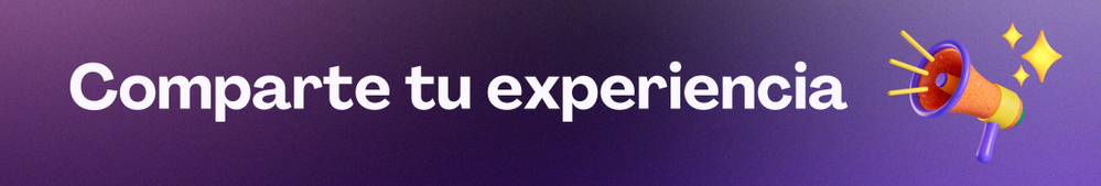 comparte tu experiencia