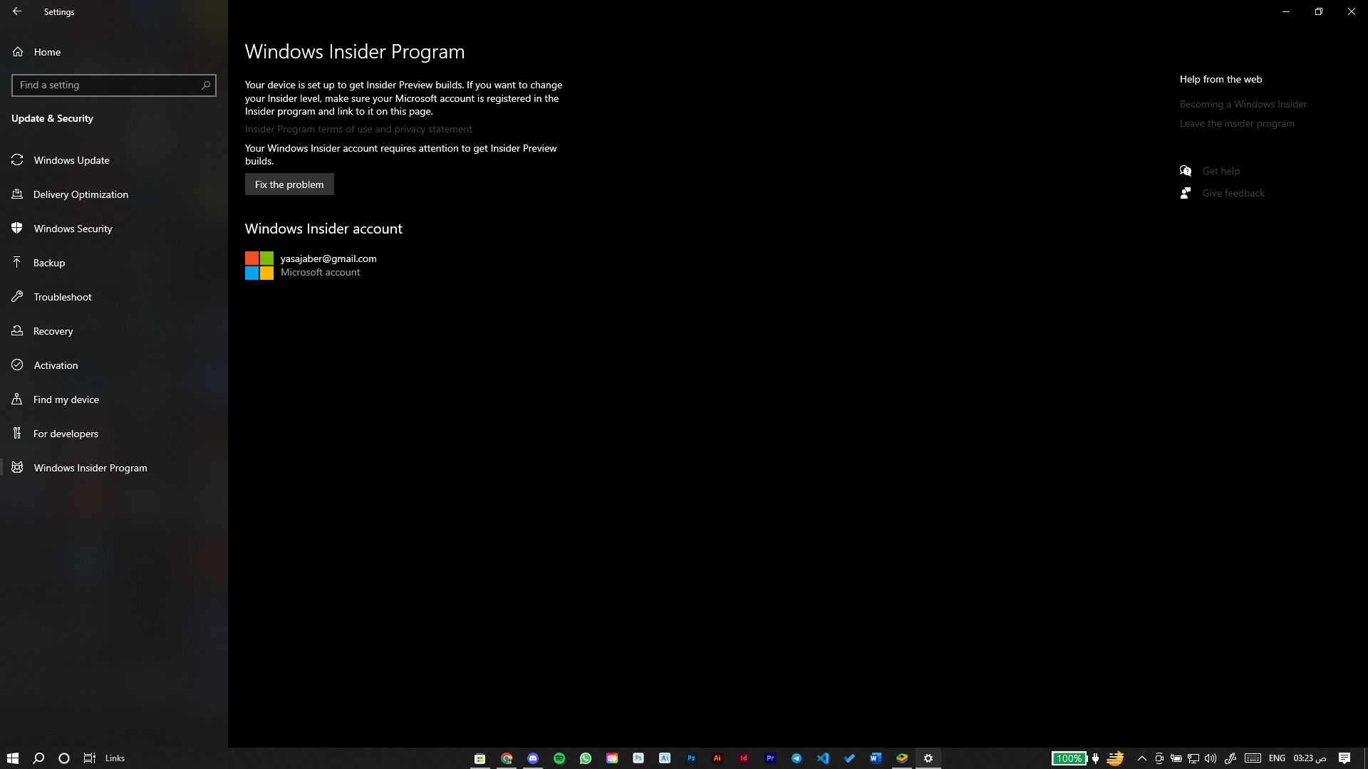 windows insider program | Microsoft Community Hub