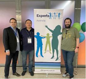 Expert Live Australia lead organizers, (L-R) Alessandro Cardoso, Program Architect at Microsoft, Microsoft Azure MVP Tao Yang, Steven Hosking, Senior Product Manager at Microsoft.