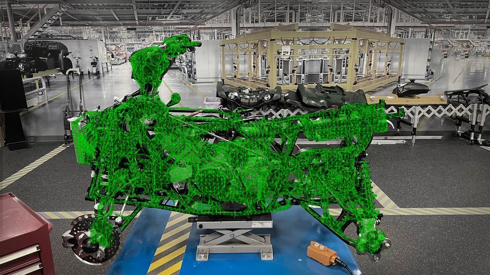object anchors: scanning an ATV to create a mesh