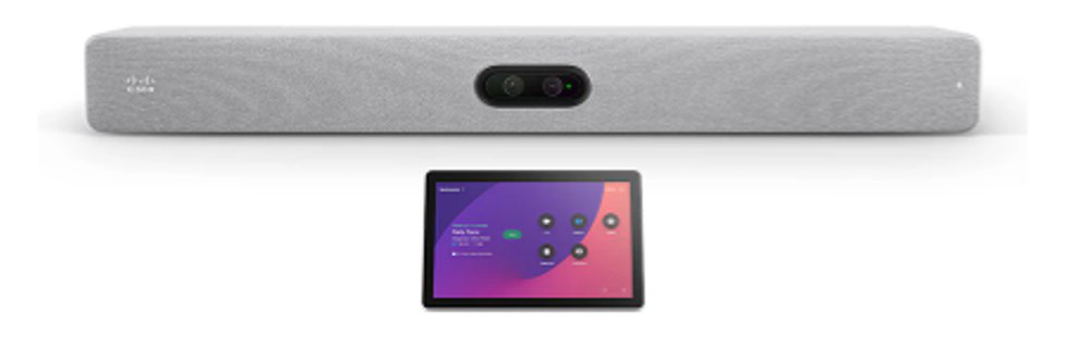 The Cisco Room Bar Pro and Room Navigator
