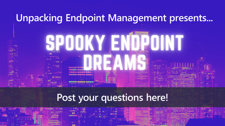 Image with a neon night city skyline inviting you to post your questions