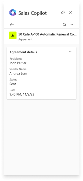 Additional DocuSign agreements inside Sales Copilot.png