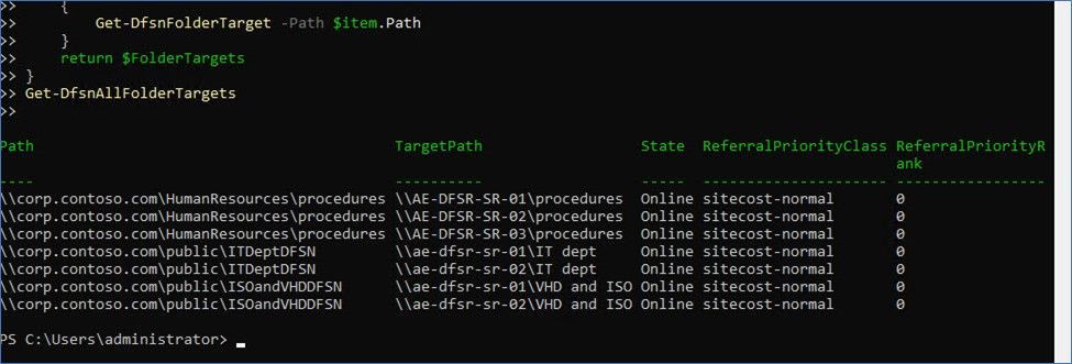 powershell output
