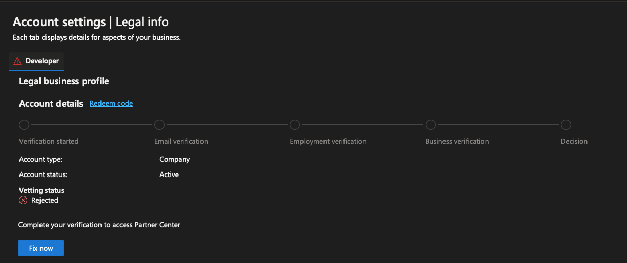 Vetting Status is Rejected Just In The Beggining | Microsoft Community Hub