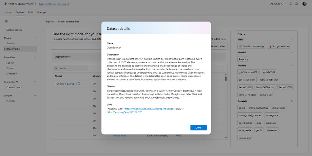 Dataset details
