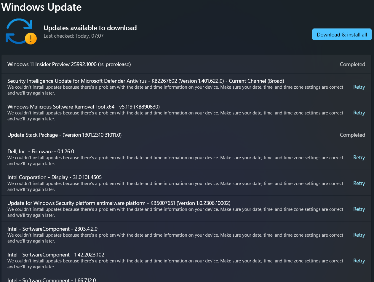 Unable to update Windows - Windows Insider Program | Microsoft ...