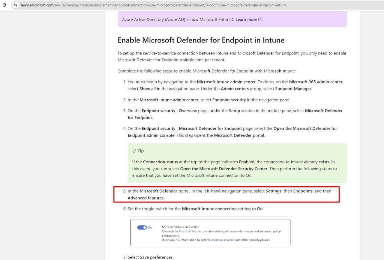 Establish a service-to-service connection between Intune and Microsoft ...