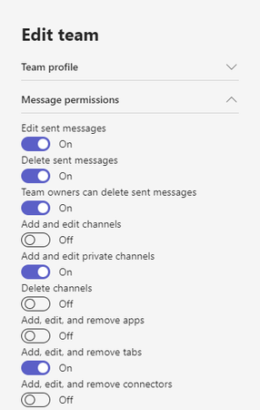 how to create a teams group chat while restricting who can message