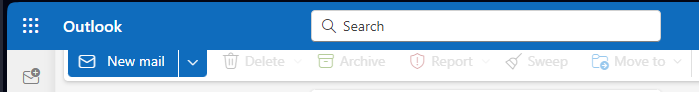 Outlook Blue Tool Bar Expanded Again - 12-01-2023.png