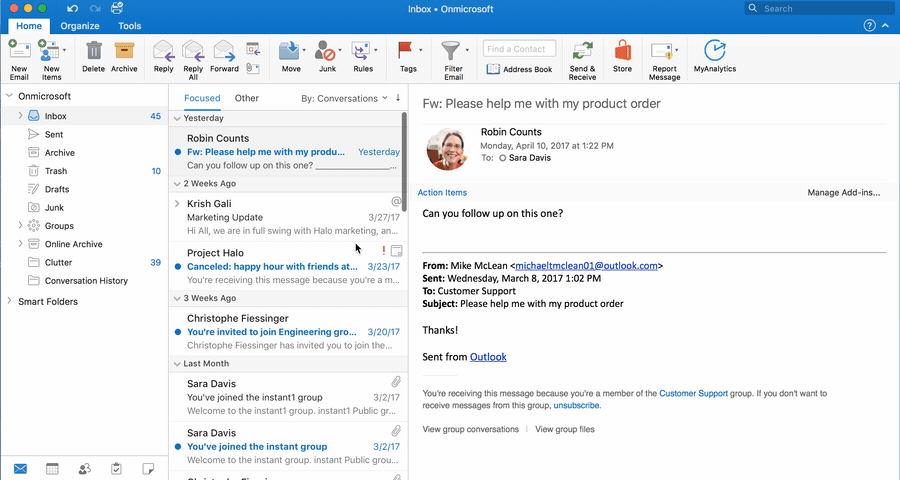 How To View Sent Mail In Outlook Mac App